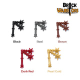 Custom Double Flail We for Minifigures -Pick your Color! Castle LOTR -NEW