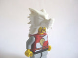 Custom WOLF PELT HELM for  Minifigures Black White or Brown -Castle Viking