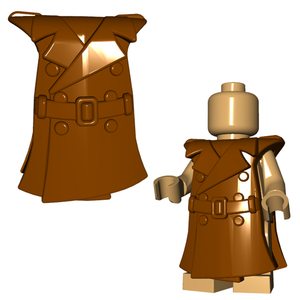 Custom TRENCH COAT for Minifigs Detective Soldier Officer -Pick Your Color!-