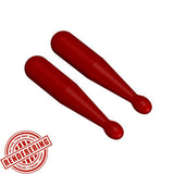 Custom DRUMSTICKS For Minifigures Rock & Roll Musician -Dark Red- NEW