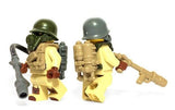 Brickwarriors US GAS MASK Helmet -for Soldier Minifigures-Pick your Color! WWII