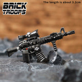 Custom M4 Rifle Variants for Minifigures -Pick Color!-  NEW Brick Troops Leyile