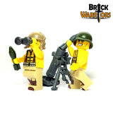 Custom MORTAR Heavy Weapon for Minifigures -Military WWII -Pick Color!