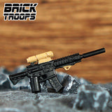 Custom M4 Rifle Variants for Minifigures -Pick Color!-  NEW Brick Troops Leyile