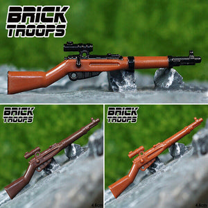 Custom Mosin-Nagant Sniper for Minifigures-Pick Color!-  NEW Brick Troops Leyile