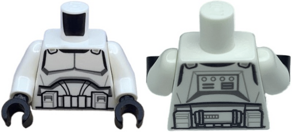 Genuine Lego Clone Trooper Minifigure Torso -75372 40558 Star Wars