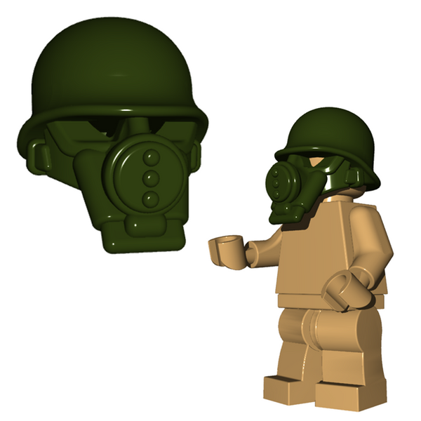 Brickwarriors US GAS MASK Helmet -for Soldier Minifigures-Pick