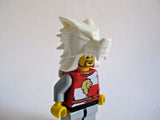 Custom WOLF PELT HELM for  Minifigures Black White or Brown -Castle Viking