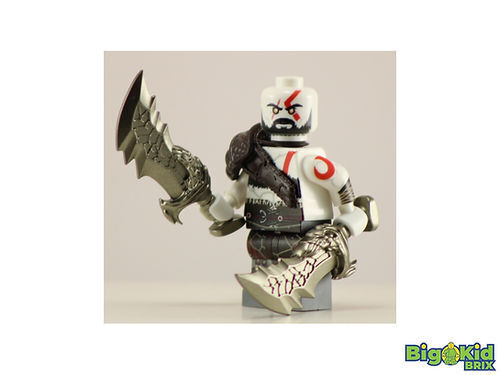 Custom God of War White Variant Printed on Genuine Lego Parts -by BKB