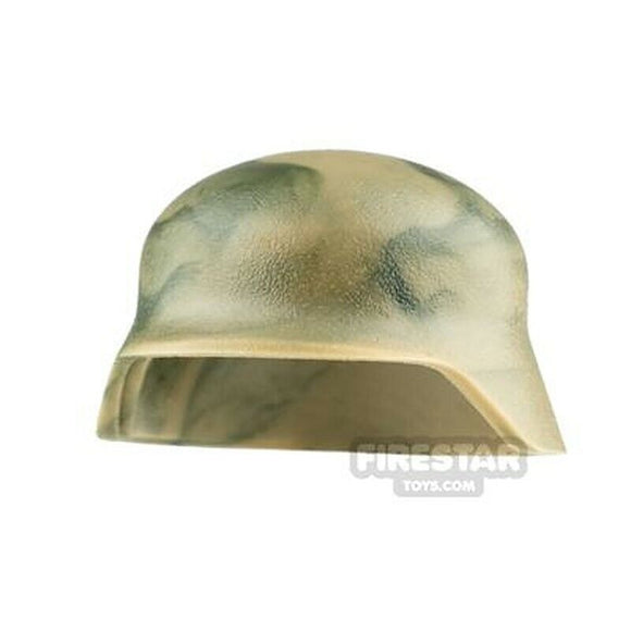 BrickArms Stahlhelm Dark Tan/OD Green CAMO for Minifigures  WW2 Soldier NEW