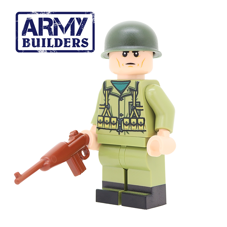 United Bricks WW2 US Marine Soldier- Army Builders Custom Minifigure ...