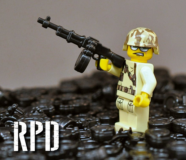 BrickArms RPD Machine Gun for Minifigures -Soldier Military Special Op ...