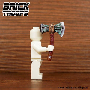 Leyile Bricktroops Custom Printed Axe 1400 for Minifigures -NEW