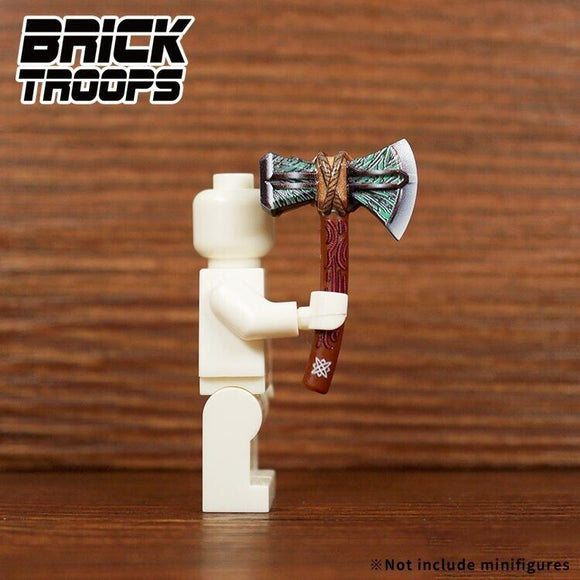 Leyile Bricktroops Custom Printed Axe 1400 for Minifigures -NEW