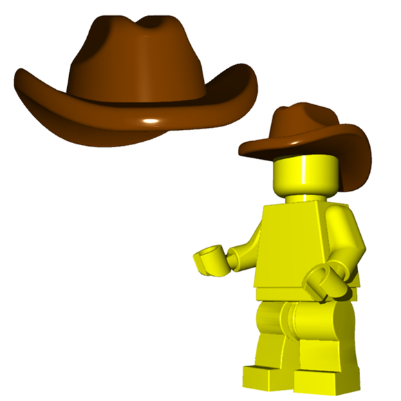 Custom Cowboy Hat for Western Minifigures -Pick your color