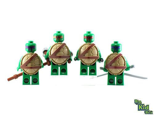Custom Turtle Mutants Minifigures Printed on Genuine Lego Parts -by BK ...