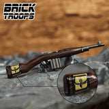 Custom M1 Carbine Rifle for Minifigures -Pick Color!-  NEW Brick Troops Leyile