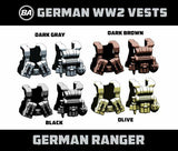 Brickarms WW2 GERMAN RANGER VEST for  Minifigures -Pick your Color!-