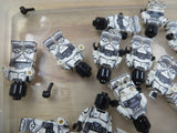 Custom Dark Gray Clone Minifigure Bodies UV Printed on Genuine Lego Parts