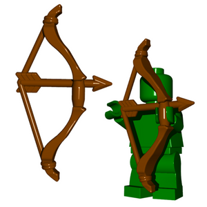 Custom Scythian Bow Weapon for Minifigures -Pick your Color!- Medieval Castle