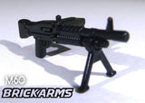 BrickArms M60 MACHINE GUN w/ Bipod for Custom Minifigures -US Soldier Military