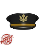 Custom OFFICER HAT for Minifigures -Police Military WWII -Pick Color