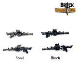 Brickwarriors ITALIAN LMG for Minifigures -Pick color- WWII Military Soldier NEW