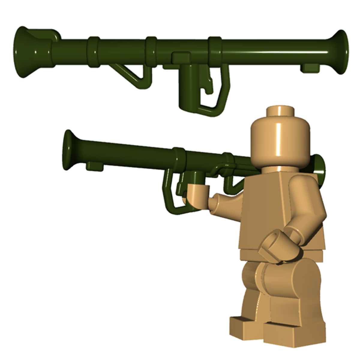 Custom Bazooka Weapon for Minifigures -Pick Your Color!- Soldiers ...