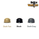 Brickwarriors FALLSCHIRMJAGER Helmet for WWII Minifigures -Pick your Color!-