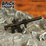 Custom M4 Rifle Variants for Minifigures -Pick Color!-  NEW Brick Troops Leyile