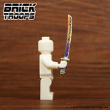 Leyile Custom UV Printed KATANA Swords for Minifigures -Pick Color!-