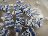 Custom Clone Trooper Fives Minifigure Bodies UV Printed on Genuine Lego Parts