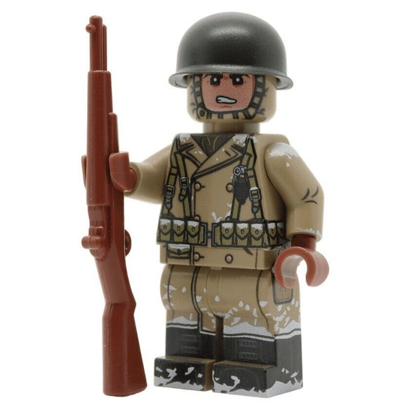 WW2 U.S. Army Rifleman (Winter) Minifigure - United Bricks