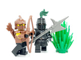Custom City Watch Halberd for Minifigures -Pick your Color! Castle LOTR -NEW