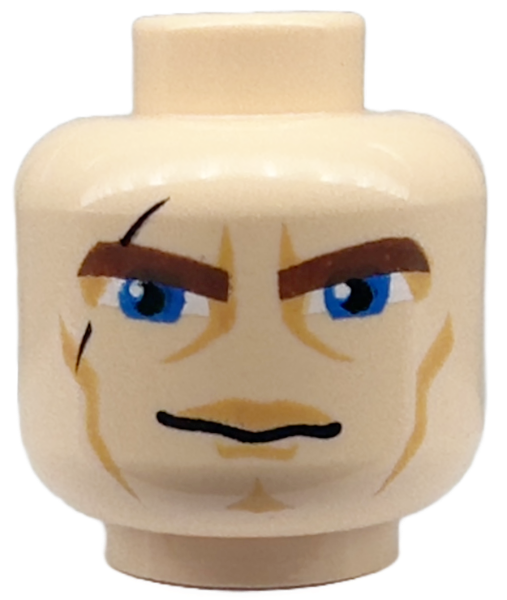 Genuine Lego ANAKIN Minifigure Head -Light Flesh- 7669 8037 7675 8098 7957 7931