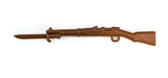BrickArms GEWEHR 98 Rifle W/Bayonet for WW2 Minifigures  -NEW- Brown
