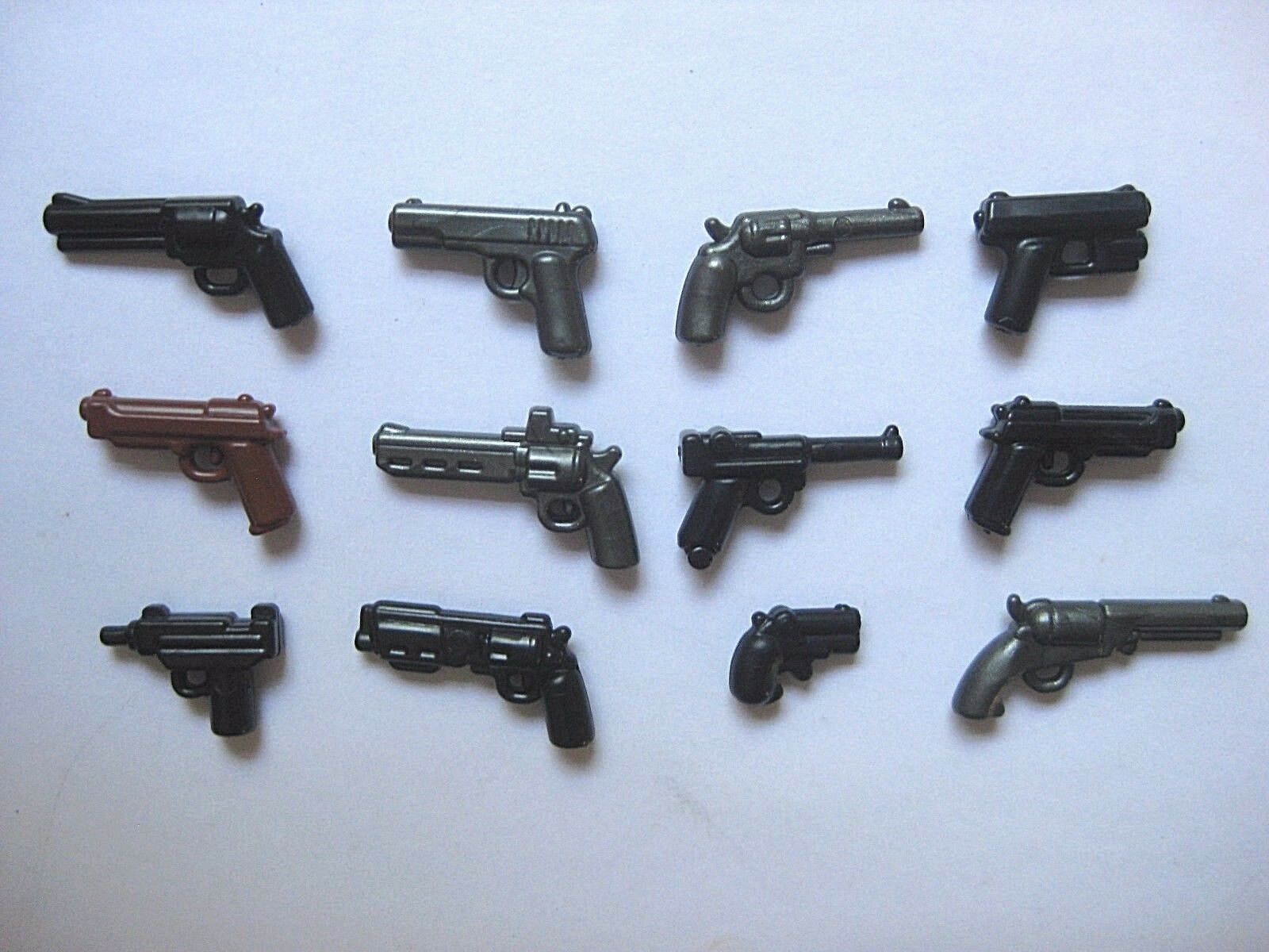BrickArms PISTOL Pack 12 Guns Weapons for NEW –