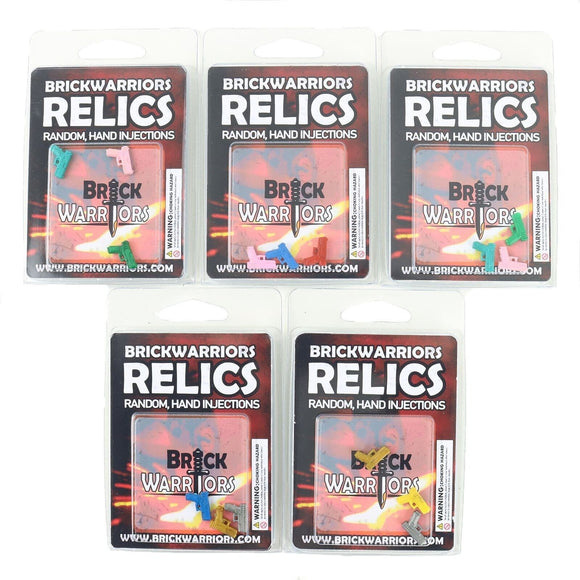Brickwarriors Relics -Random Blok19 3 Pack- Solid Colors