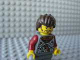 Custom Dark Brown HERO HAIR Swept Back for Minifigures -Brickforge-