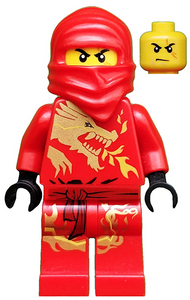 Lego Kai DX Ninjago Red Ninja Minifigure 2507 2254 2518  -njo009-