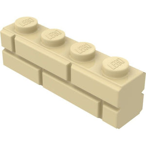 Lego MASONRY BRICK Bulk Lot of 50 pcs -1x4 Tan- Part 15533-  Brand New