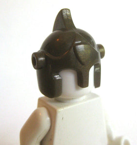 Custom BATTLE HELM for Minifigures Castle Elf LOTR Medieval -BRONZE-