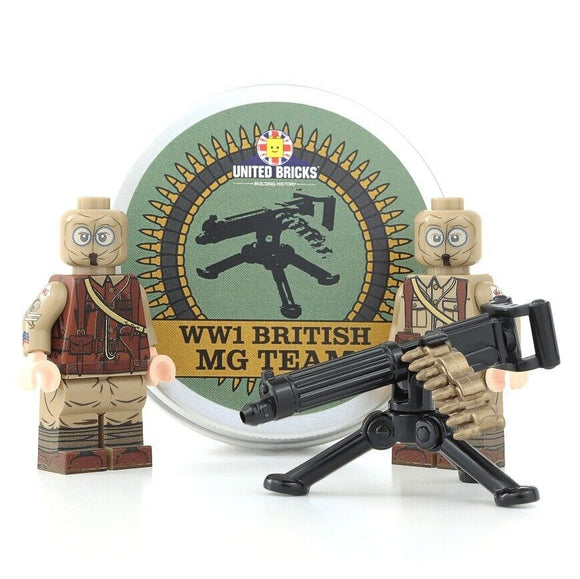 WW1 British Machine Gun Team Collectible Tin NEW United Bricks