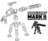 BrickArms Mark II Medium Repeating Blaster for Minifigures -NEW- Star Wars