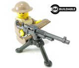 BrickArms M1909 HOTCHKISS Mk1 for Minifigures NEW WW1 Soldiers