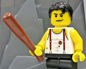 BrickArms BASEBALL BAT for Minifigures -Dark Brown- Minifig Accessory