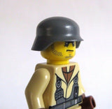 Brickarms STAHLHELM German WW2 Helmet Headgea for Minifigures -Pick your Color!-