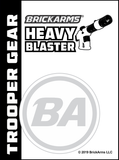 BrickArms Trooper Gear HEAVY BLASTER for  Minifigs -FWMB-10 - NEW