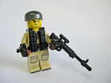 BrickArms German PARATROOPER PACK for WW2 Custom Minifigures -FG-42 Luger Helmet