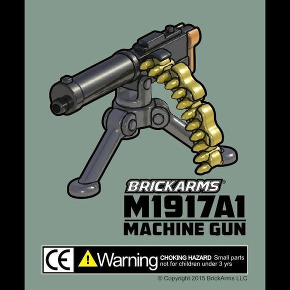 BRICKARMS M1917A1 Machine Gun for Custom Minifigures NEW WW2 Soldier US Military